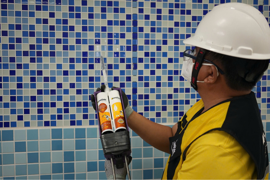 thi công ron gạch epoxy tại đà nẵng